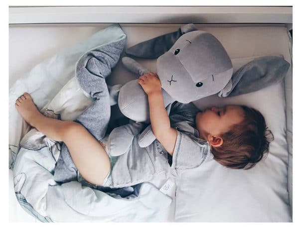 Effiki Kuscheltier Hase grau