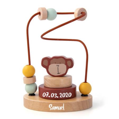 Trixie Baby Motorikschleife Mr. Monkey Affe personalisiert