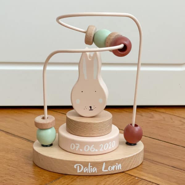 Trixie Baby Motorikschleife Mrs. Rabbit Hase personalisiert