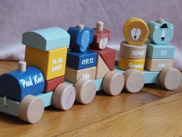 Trixie Baby Holzzug Eisenbahn