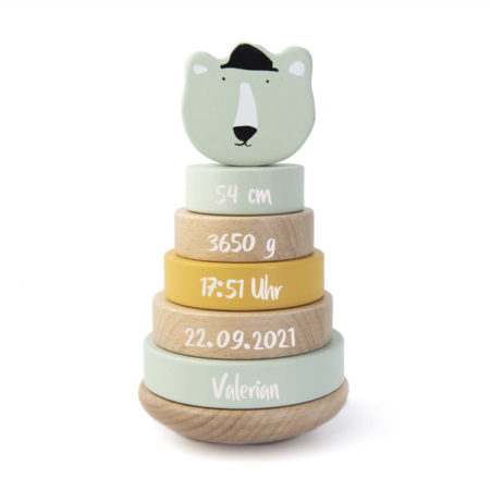Trixie Baby Stapelturm Mr. Polar Bear personalisiert