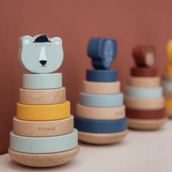 Trixie Baby Stapelturm Mr. Polar Bear mit Geburtsdaten