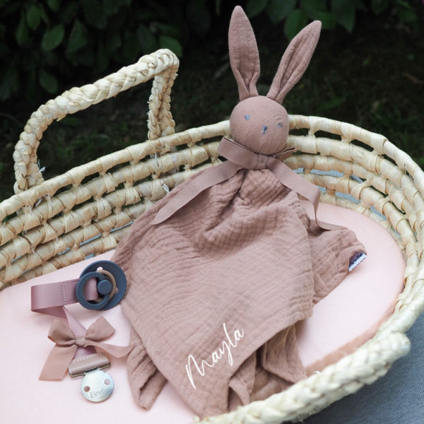 Elodie Details Schmusetuch Blinkie Cleo und Schnullerband, soft terracotta