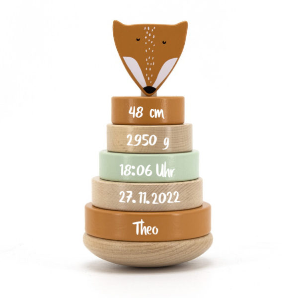 Trixie Baby Stapelturm Mr. Fox personalisiert
