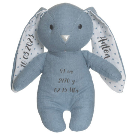 Teddykompaniet Kuscheltier Hase Elina, himmelblau