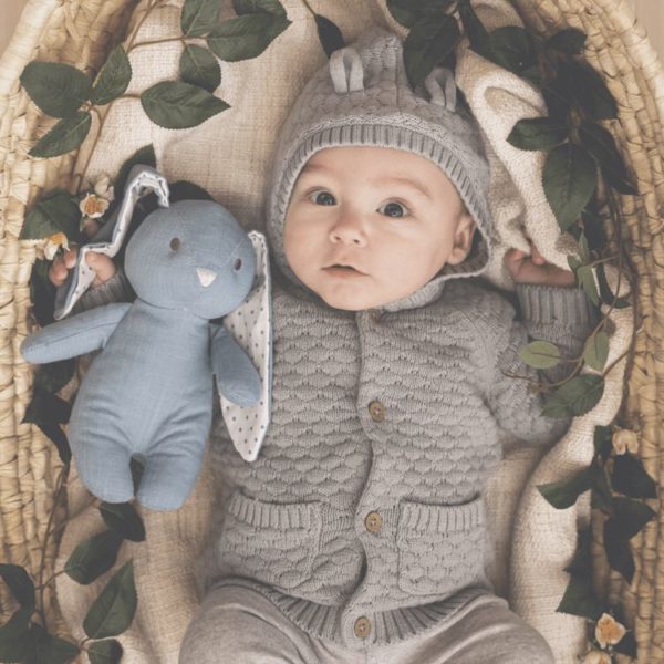 Teddykompaniet Kuscheltier Hase Elina, himmelblau