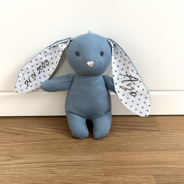 Teddykompaniet Kuscheltier Hase Elina, himmelblau